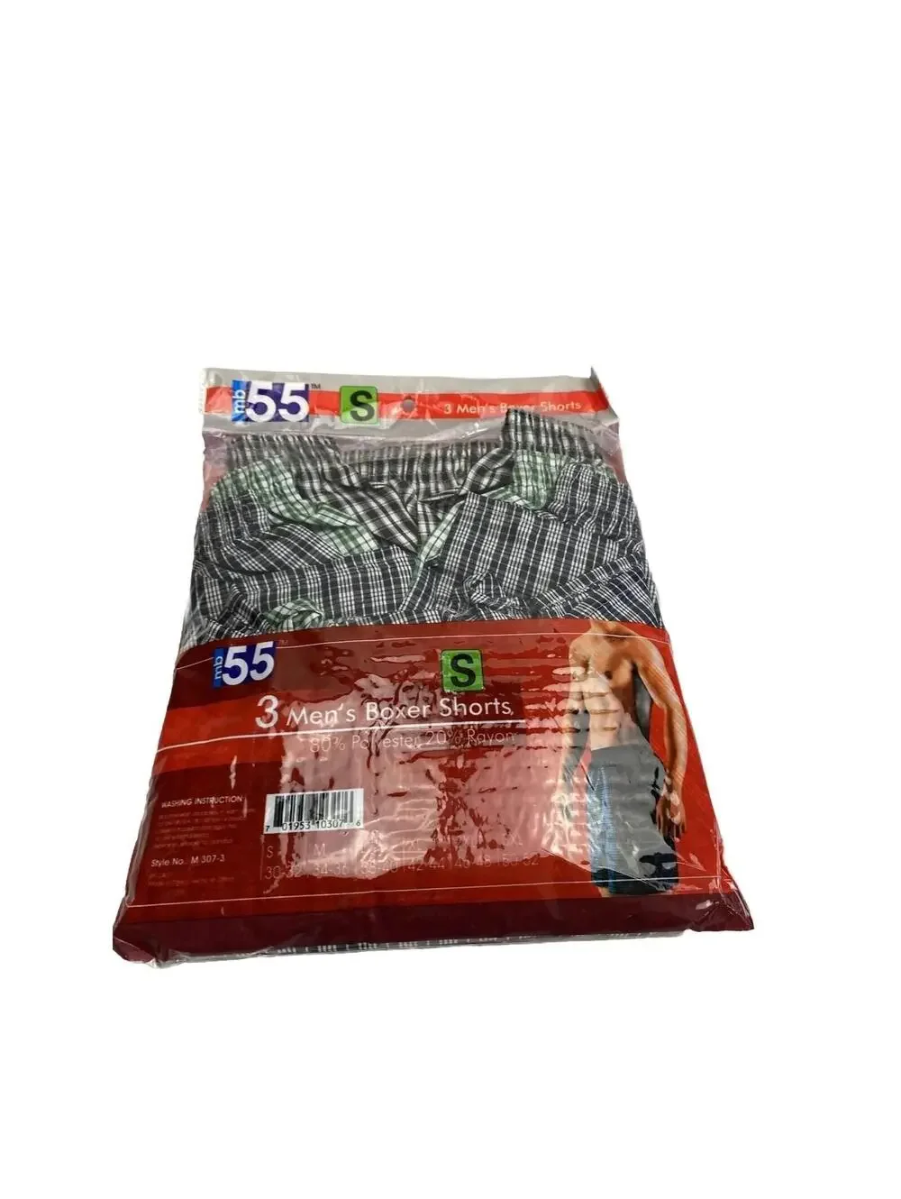 Mens boxer shorts size small 3 pack
